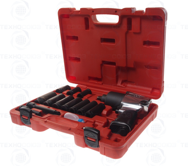 JTC-7663K1 НАБОР ИНСТРУМЕНТОВ ДЛЯ ШИНОМОНТАЖА (ПНЕВМОГАЙКОВЕРТ JTC-3202 1/2" 624НМ) 15 ПРЕДМЕТОВ В К